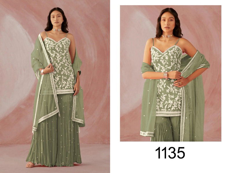 Nazneen Trisha 1134 Series Fancy Designer Wedding Wear Heavy Salwar Suit Collection
